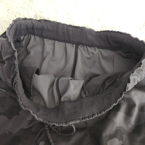 Lululemon Stretch High-Rise Crop Camo Pants Sz 14 LW6BOUS (34X23)‎ Black Gray - Picture 7 of 13